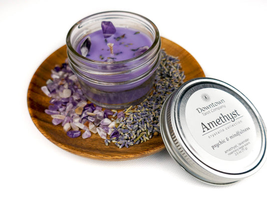 Crystal Candle - Amethyst