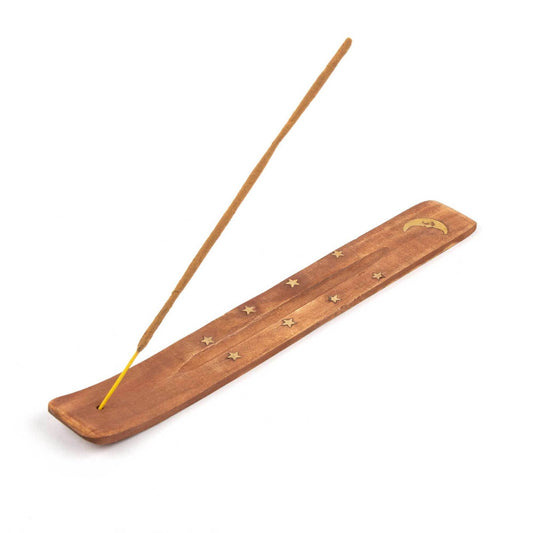 Wooden Incense Holders: Moon