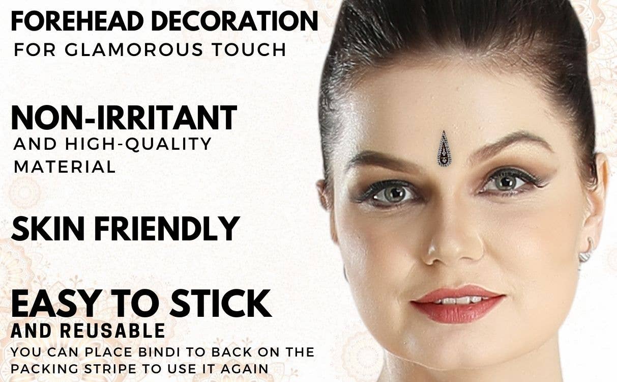 Women's Bindi Crystal makeup tattoo Stickers Dots Mix Design