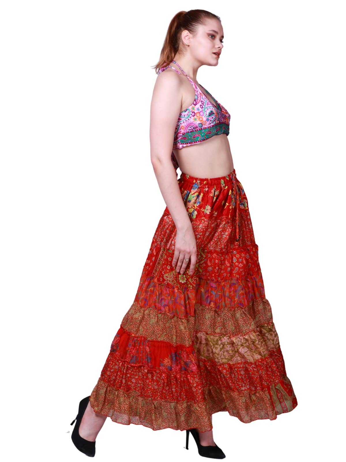Women's Multi Layer Banjara skirts 7 Layer Mix Lot Wholesale