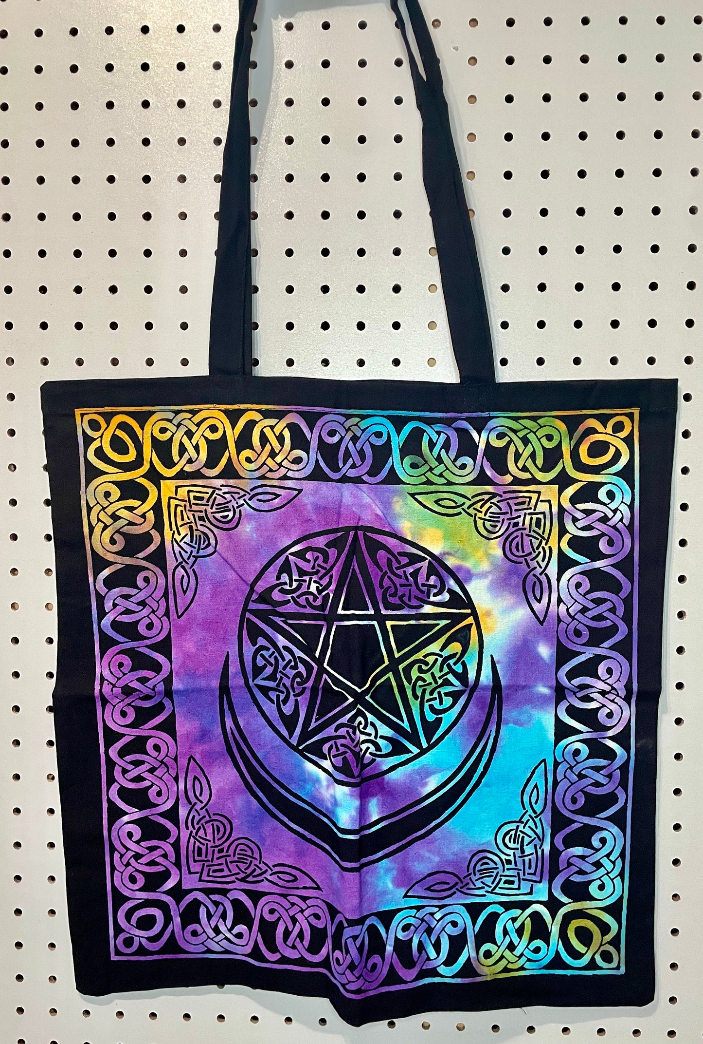 Tie dye cotton tote bag