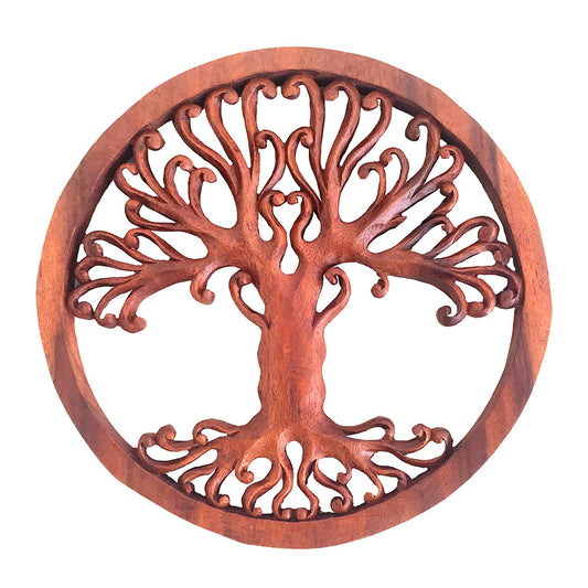Tree Of Life Wooden Wall Decor Hanging Celtic Tree - 12"