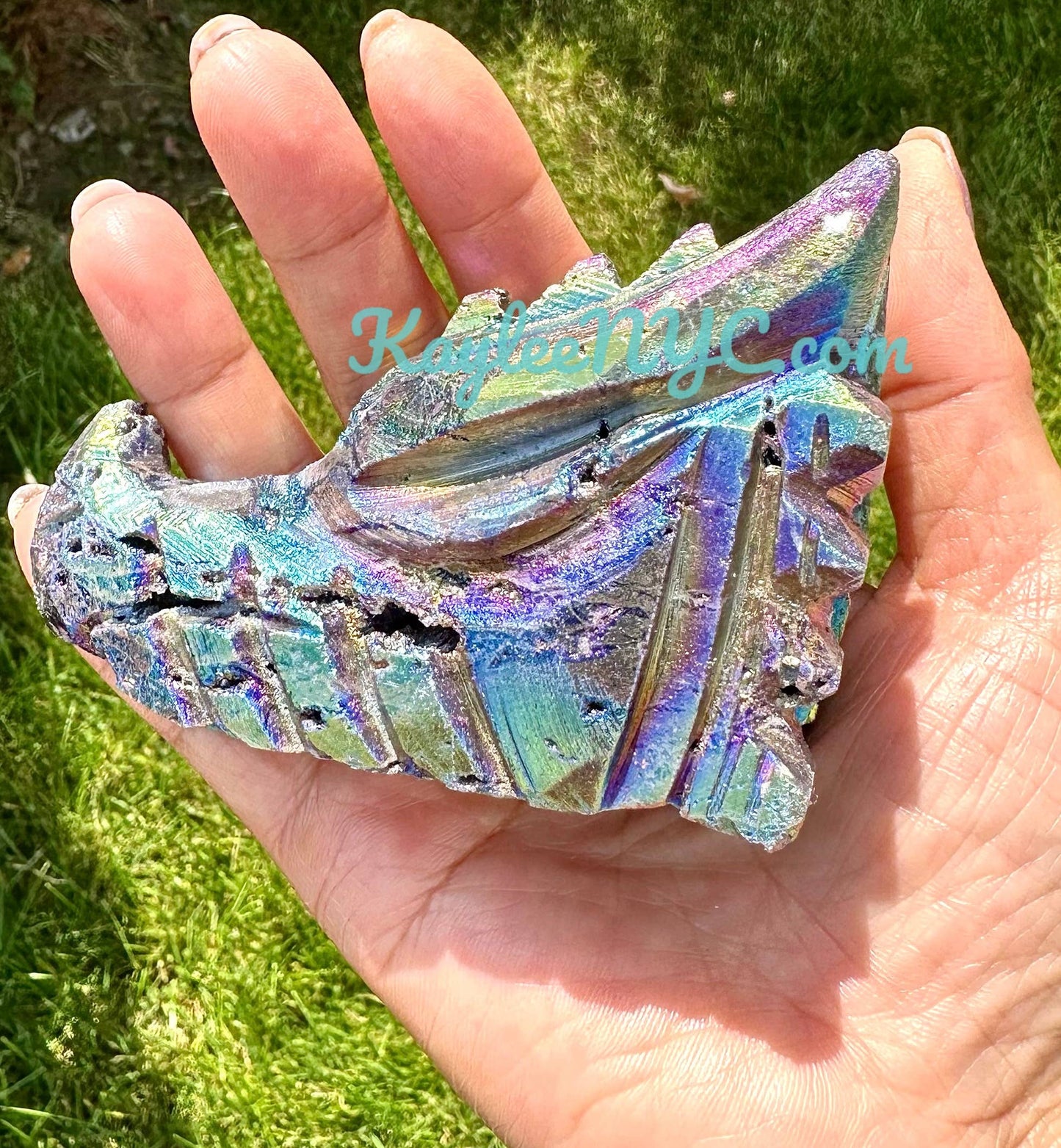 3-4 PCs Aura Sphalerite Dragon Head Crystal Healing