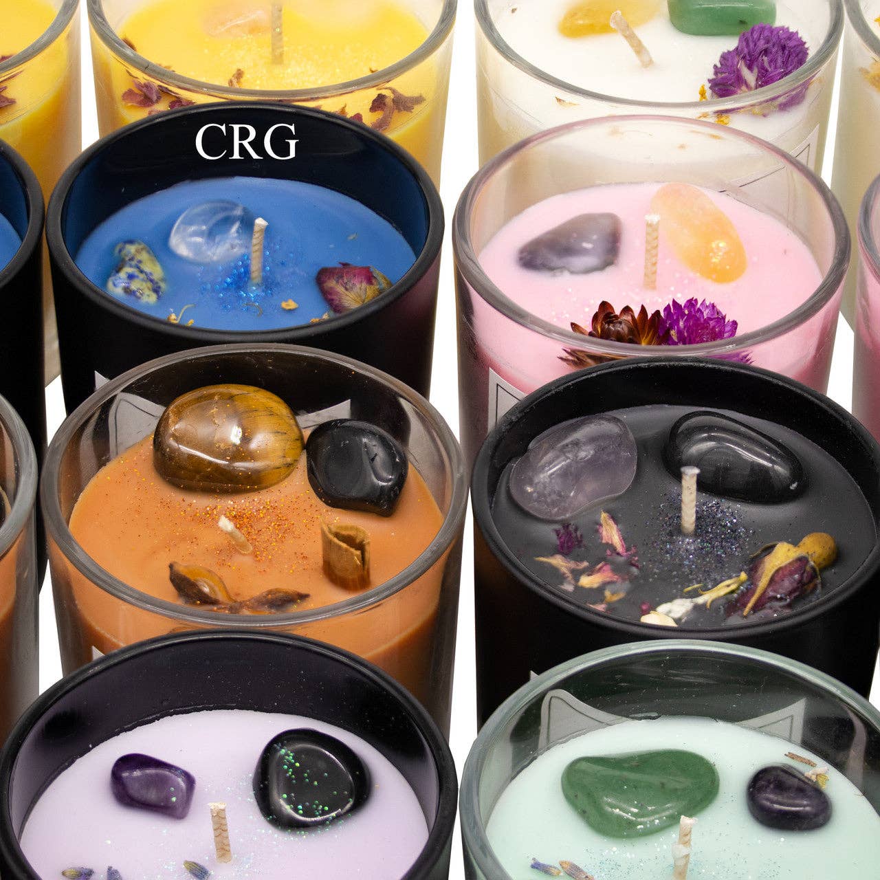 Crystal Gemstone Soy Candles Scented