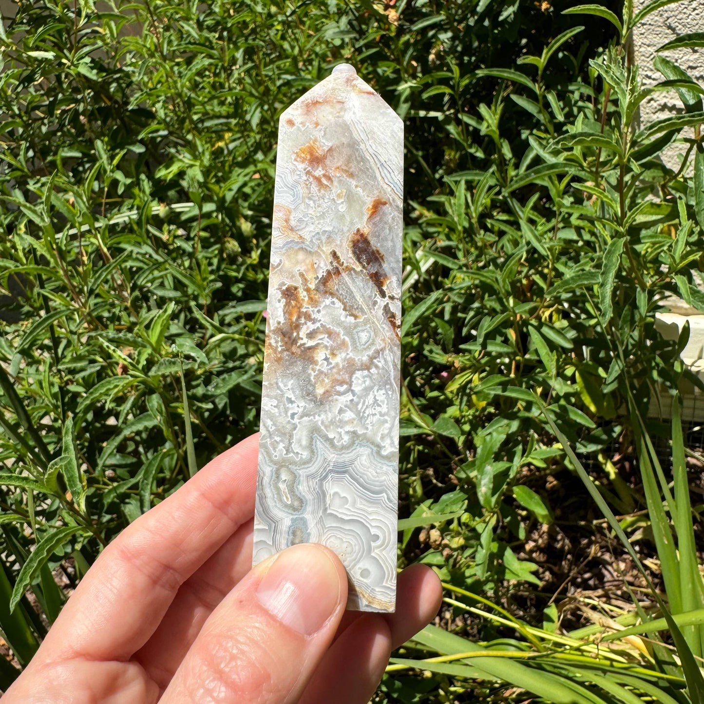 Mexican Crazy Lace Agate Towers | Laughter Stone: M