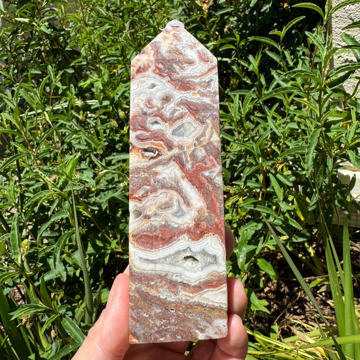 Mexican Crazy Lace Agate Towers | Laughter Stone: M