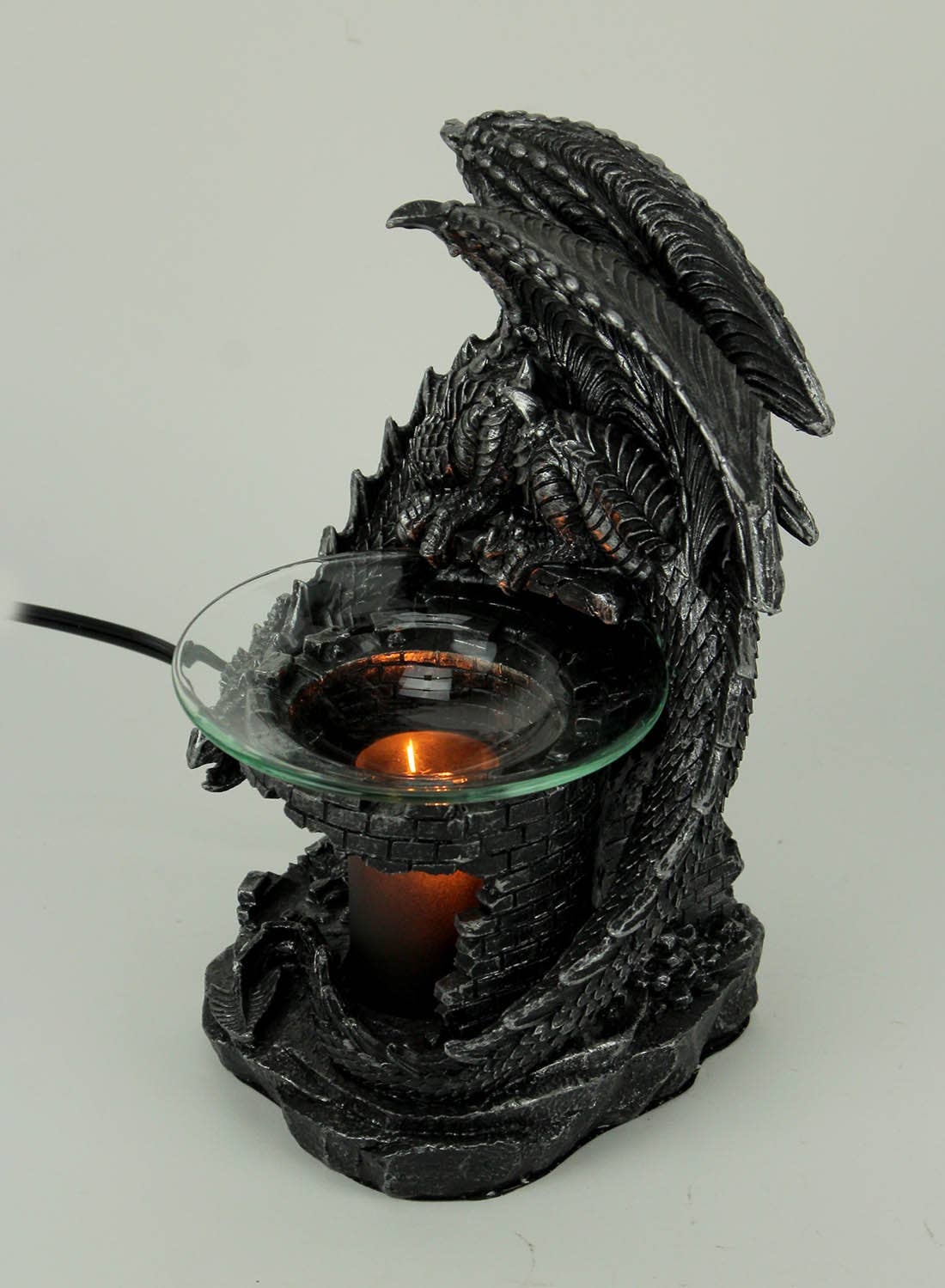 Fierce Dragon Castle Guardian Electric Oil Burner