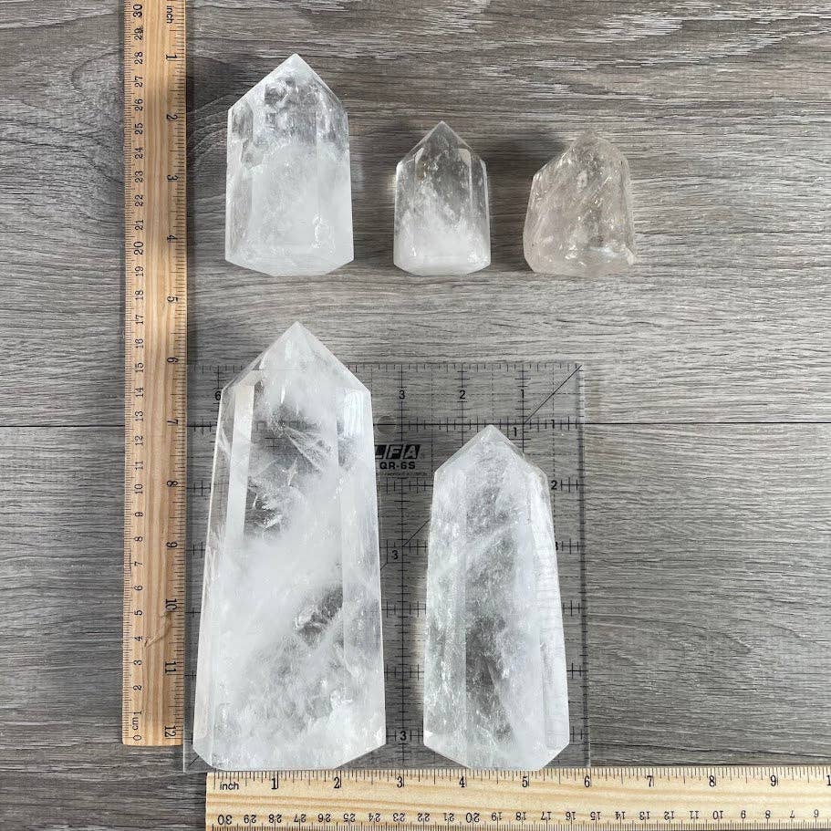 Clear Quartz Obelisk Tower