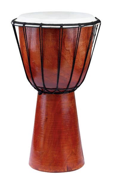 Djembe Plain Mahogany