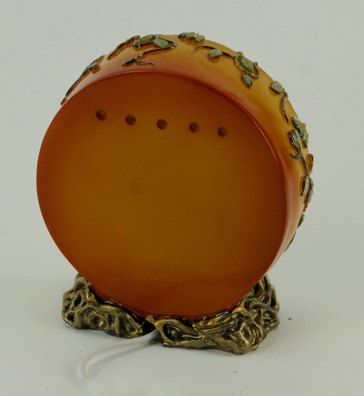 Orange Tree of Life Plug-In Small Table Lamp 6.5 inch