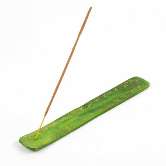 Wooden Incense Holders: Green