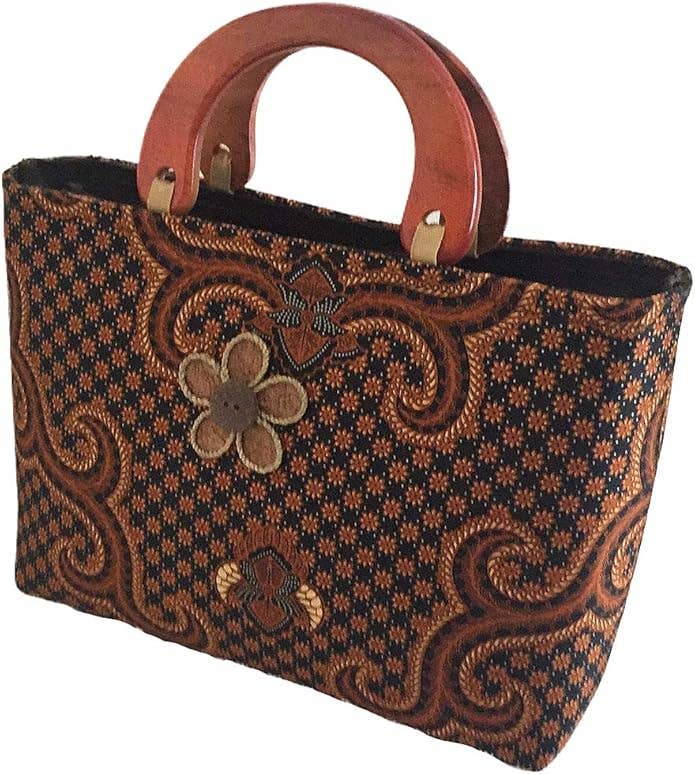 Batik Fabric Vintage Bohemian Tote Bag Purse - Multi Color