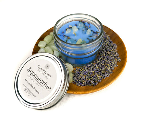 Crystal Candle - Aquamarine